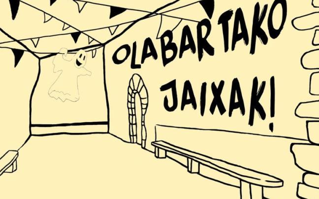 Cartel de las fiestas de Olabarta, en Oñati / OÑATIKO UDALA