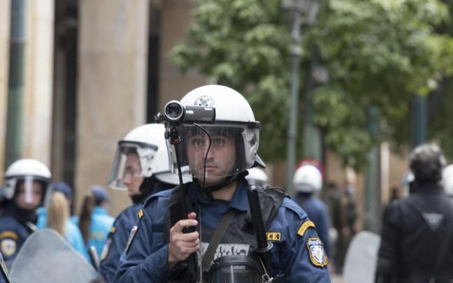 Policías griegos, en una imagen de archivo. / EP Policías griegos, en una imagen de archivo.