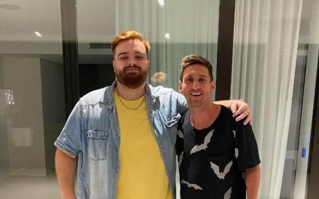 Ibai Llanos en la casa de Leo Messi Ibai Llanos en la casa de Leo Messi