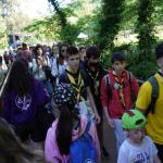 Bajo el lema 'Eskuak Lotuz bat egin', alrededor de 2.500 eskauts de todo Bizkaia se reunieron el año pasado en el parque Gorostiza de Barakaldo.