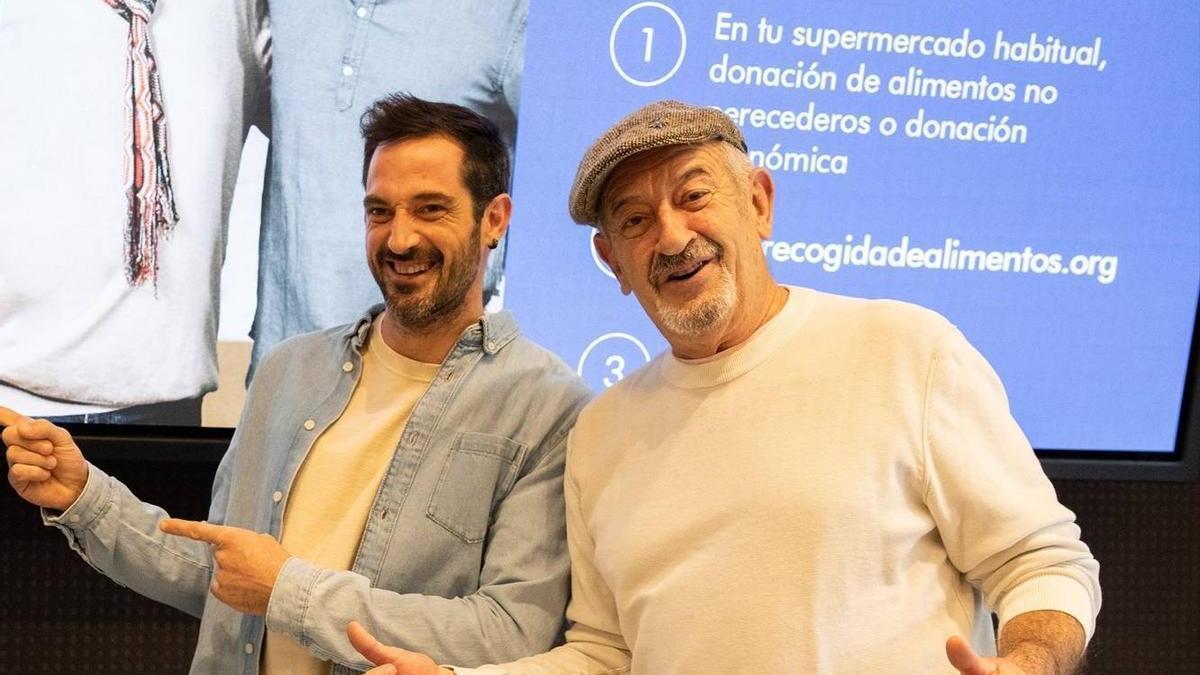 El cocinero Karlos Arguiñano junto a su hijo Joseba Arguiñano