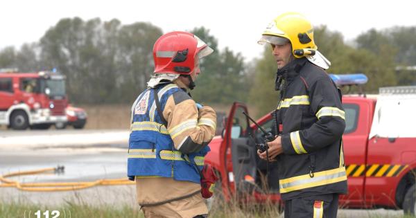 Simulacro de accidente aéreo en el aeropuerto de Foronda. Foto: Departamento de Seguridad del Gobierno Vasco