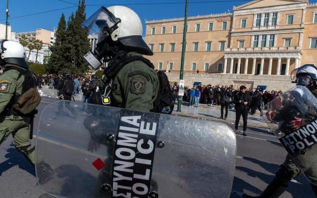 Imagen de archivo de la Policía de Grecia en Atenas.