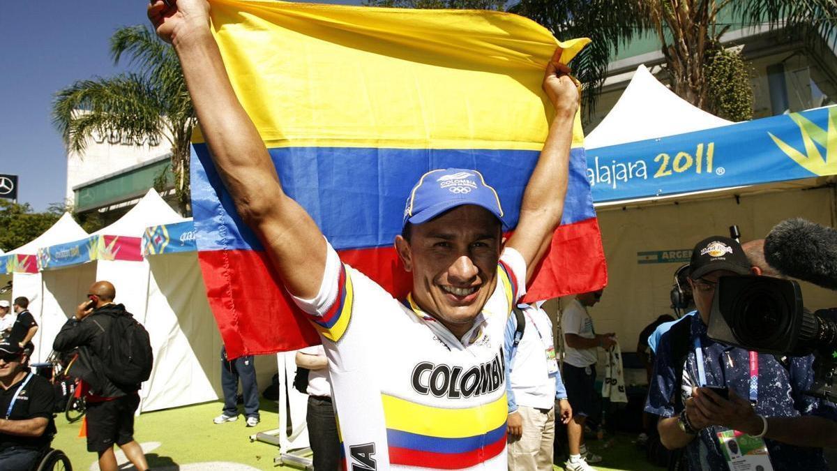 Imagen de archivo del ciclista colombiano Marlon Pérez.