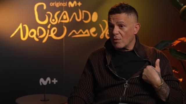 Alejandro Sanz, durante la entrevista.