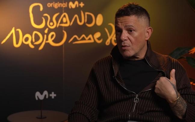 Alejandro Sanz, durante la entrevista.