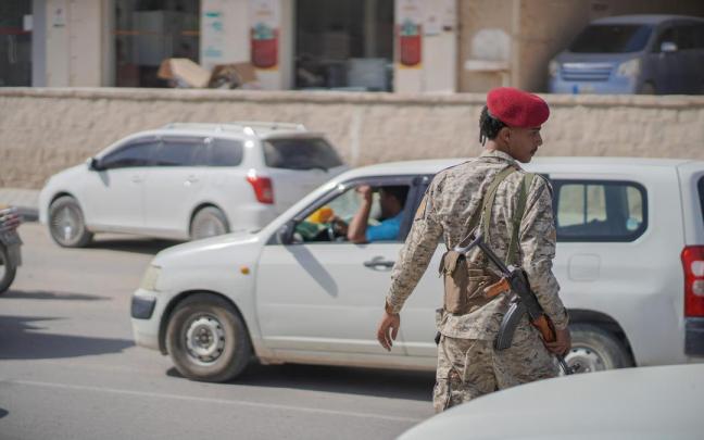 Militar en Yemen.