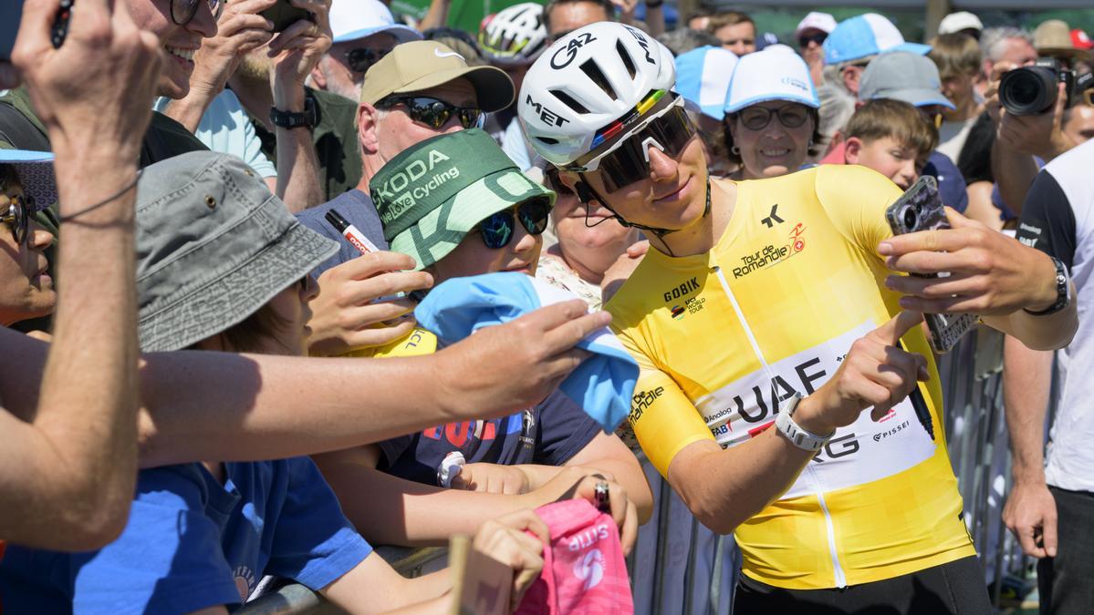 Pogacar, astro indiscutible en el Tour de Romandía.