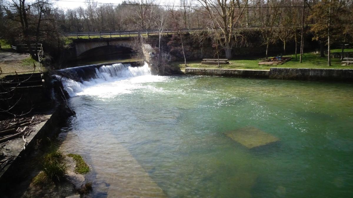 Las pisicnas fluviales de Fresneda aprovechan las aguas del Ega a su paso por Kanpezu.