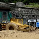 Imagen de los daños en el camino a Alegia / Javier Colmenero