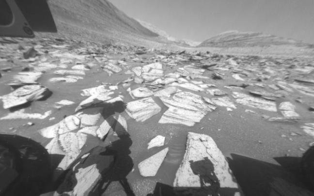 Imagen de Marte captada por el robot Curiosity.