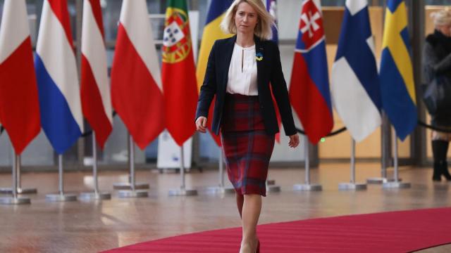 La Alta Representante de la Unión Europea para Política Exterior, Kaja Kallas.