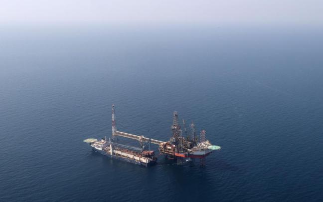 Vista general de una parte del yacimiento de gas de South Pars.