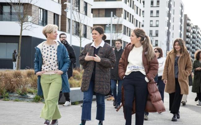 La número dos del NV por Bizkaia, Maitane Ipiñazar, en el centro de la imagen. / EP La número dos del NV por Bizkaia, Maitane Ipiñazar, en el centro de la imagen.