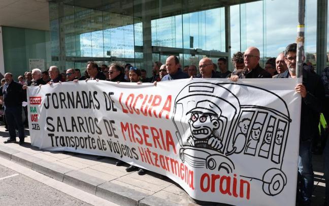 Concentración de trabajadores del sector de transporte de viajeros