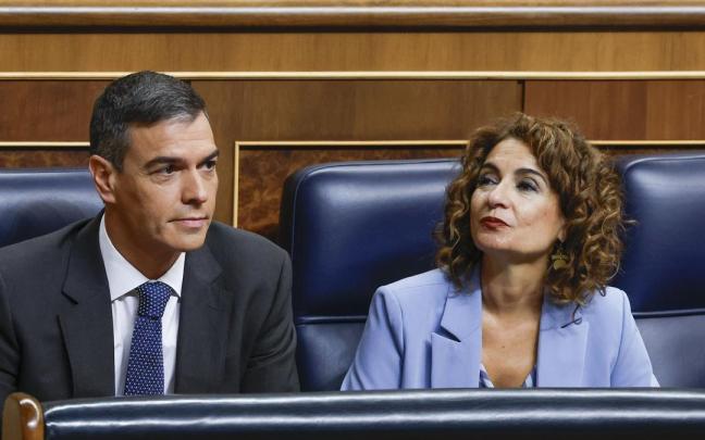 Pedro Sánchez en el pleno del Congreso en el que ha dado cuenta sobre su política migratoria.