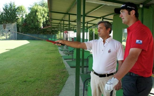 Eduardo Celles y Jon Rahm comparten entrenamiento, afición y amistad.