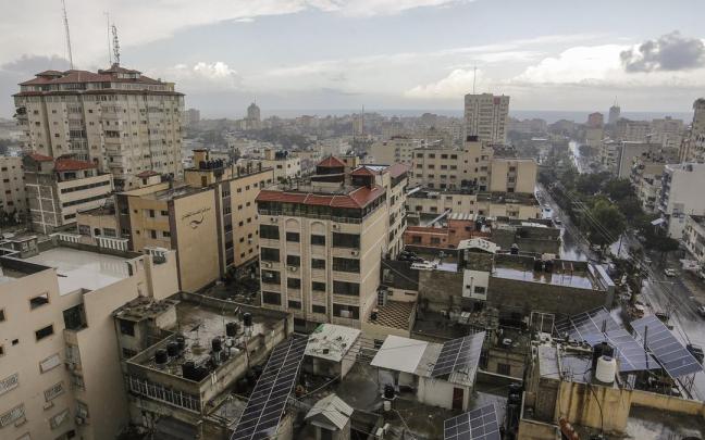 Vista aérea de la ciudad de Gaza.