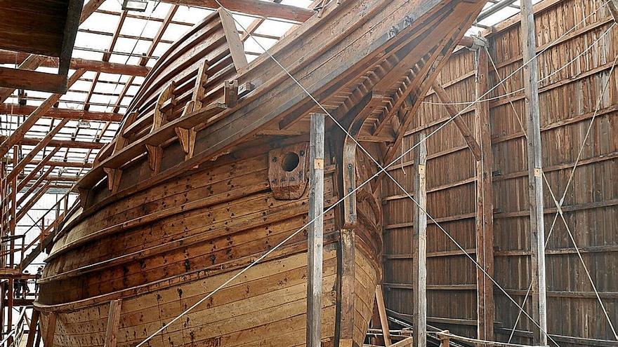 Albaola se encuentra inmersa en la construcción de la nao ‘San Juan’.