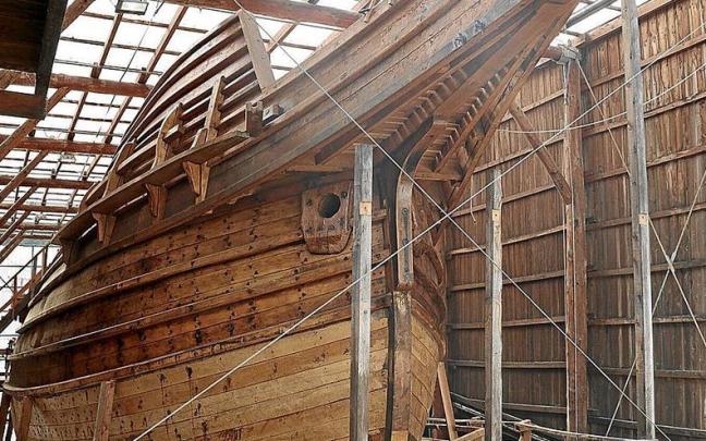 Albaola se encuentra inmersa en la construcción de la nao ‘San Juan’.