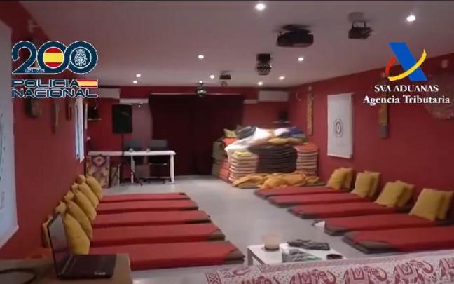 Instalaciones que usaban los miembros de la secta.