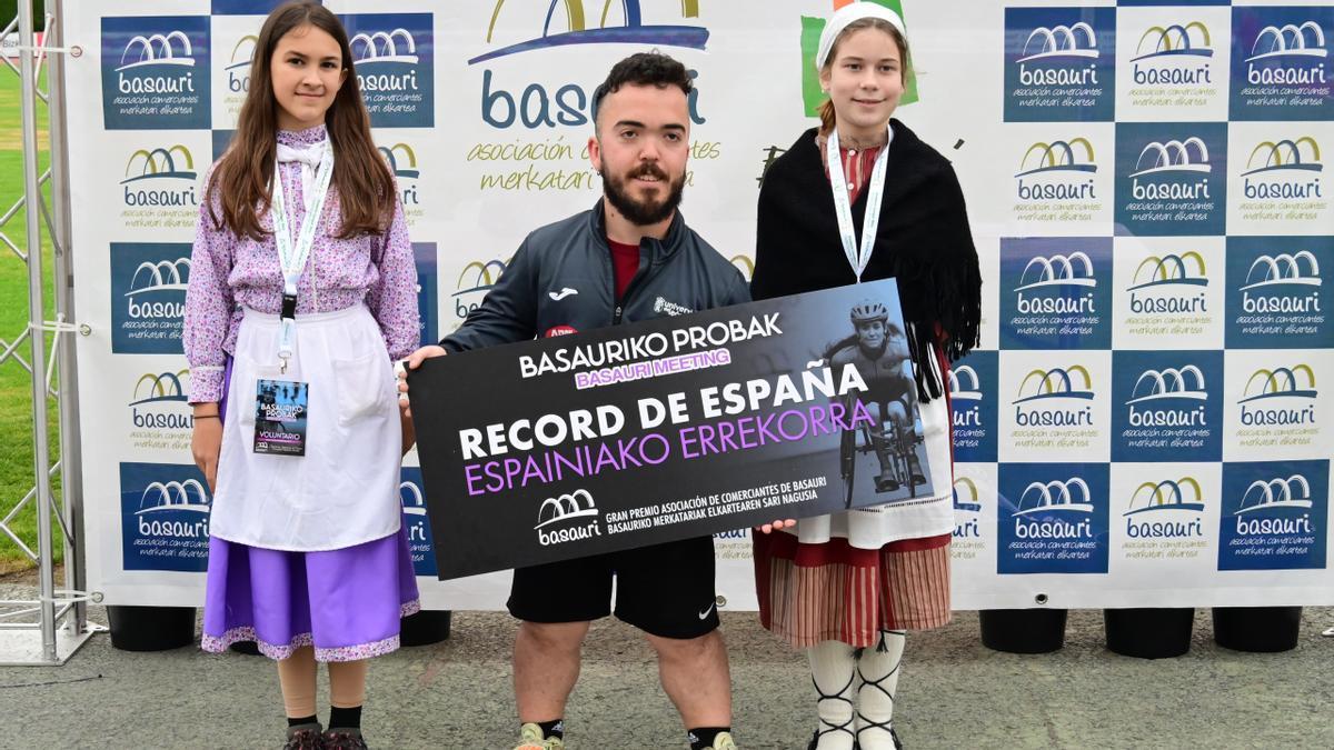 El malagueño álvaro Jimenes cerró su participación con récord de España en lanzamiento de peso