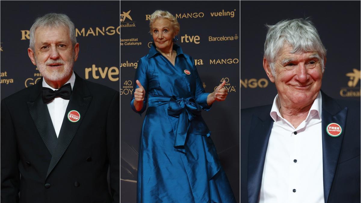 Jose Ramón Soroiz, Elena Irureta y Kandido Uranga.