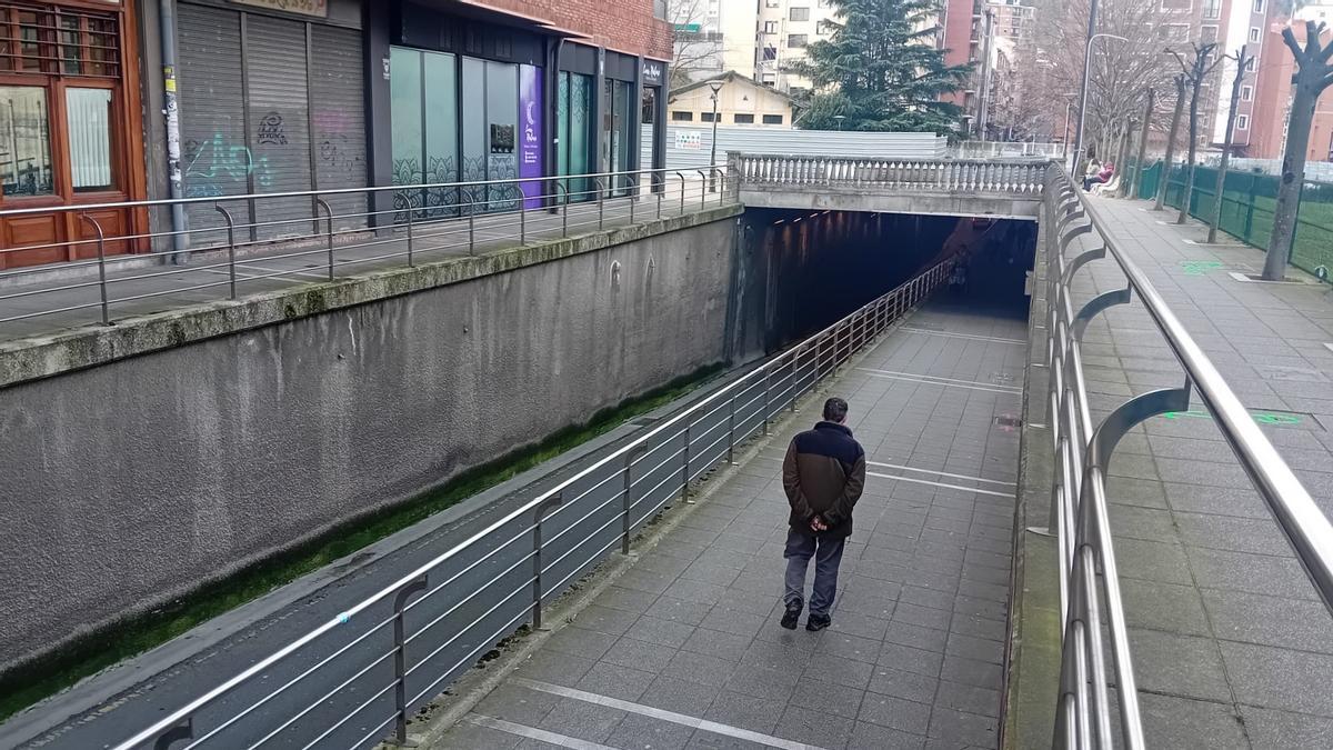 El túnel se cubrirá hasta la cota de las aceras y será solo para uso peatonal