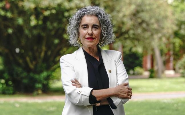 La vicelehendakari primera y consejera de Política Lingüística, Ibone Bengoetxea, posa para la entrevista