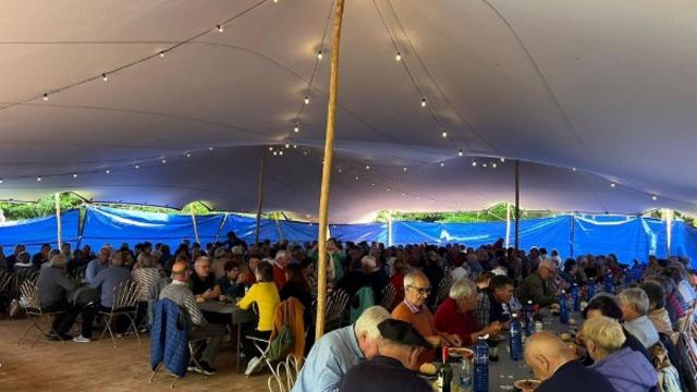 Comida del encuentro de mayores de Aiaraldea de 2025.