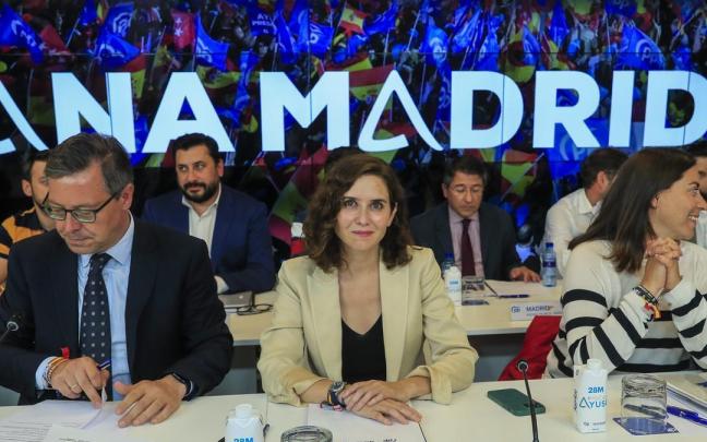 Ayuso preside la Junta Directiva del PP de Madrid.