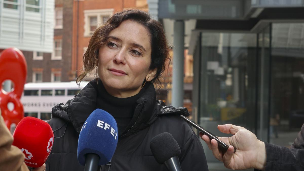 La presidenta de la Comunidad de Madrid, Isabel Díaz Ayuso.