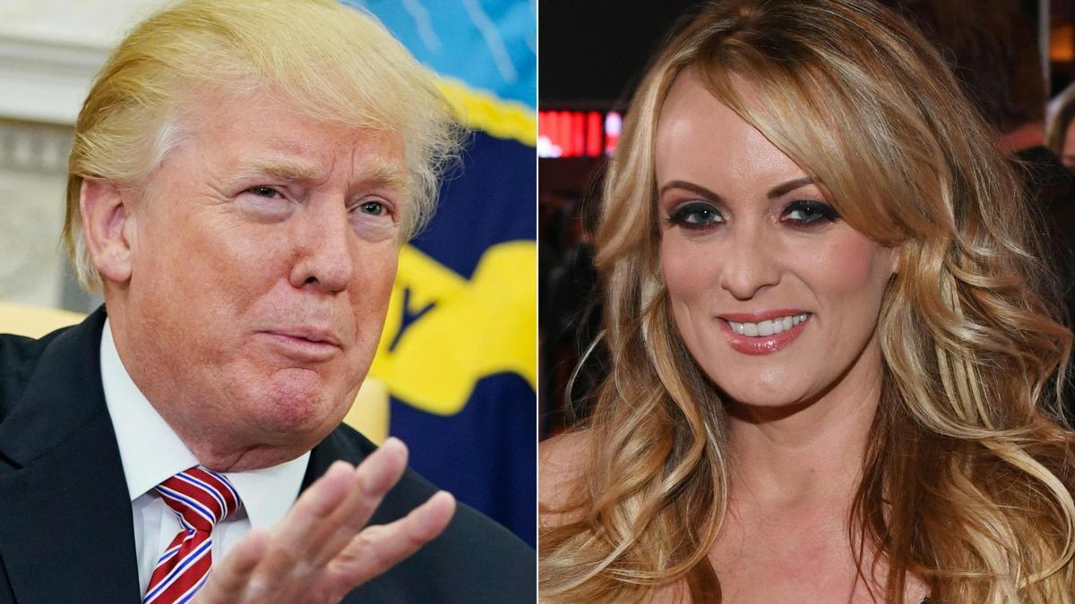 Donald Trump y Stormy Daniels.