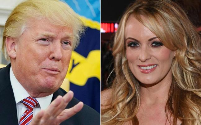 Donald Trump y Stormy Daniels.