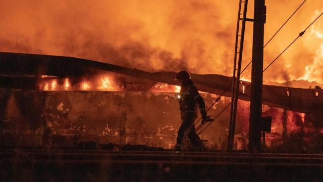 Imagen de uno de los ataques rusos a Kiev.