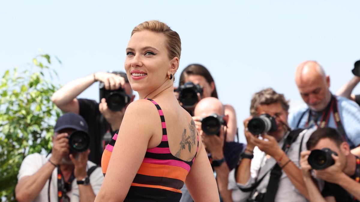 La actriz Scarlett Johansson en Cannes.