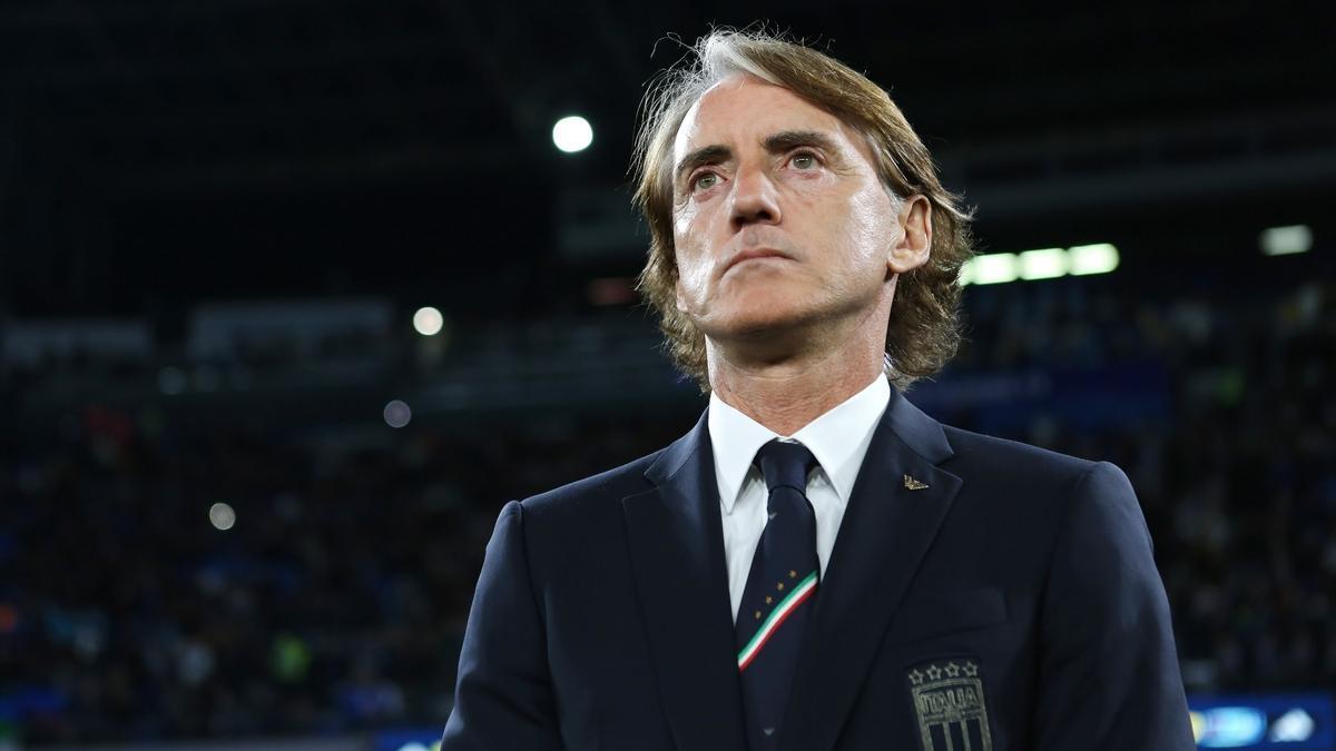 Roberto Mancini, durante su anterior etapa en el banquillo de Italia.