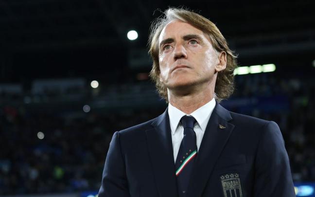Roberto Mancini, durante su anterior etapa en el banquillo de Italia.
