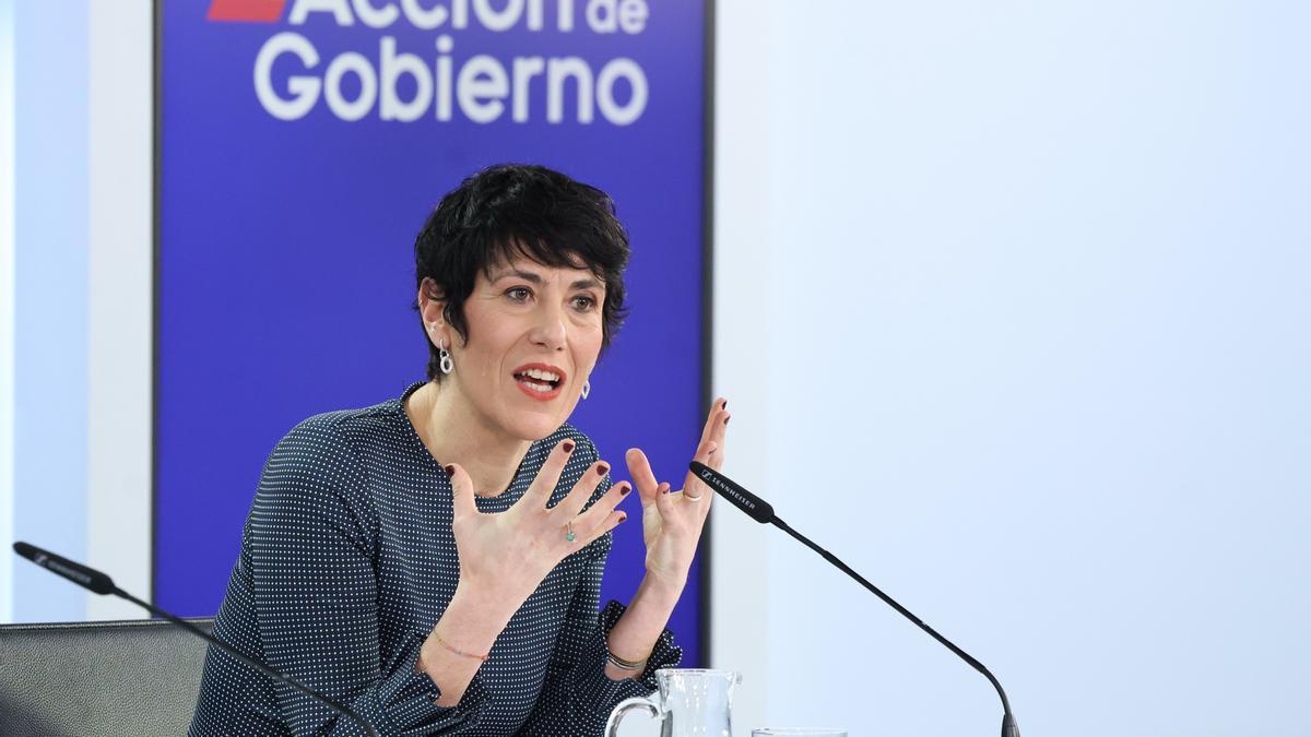 La portavoz del Gobierno español, Elma Saiz