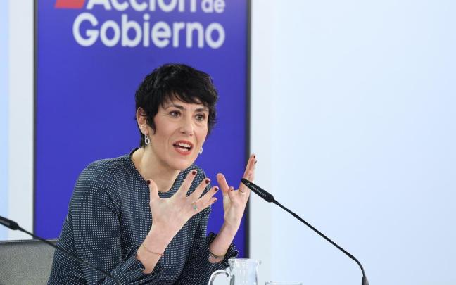 La portavoz del Gobierno español, Elma Saiz, en la rueda de prensa tras el Consejo de Ministros.