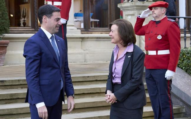 Pradales recibe a la ministra principal de Gales, Eluned Morgan