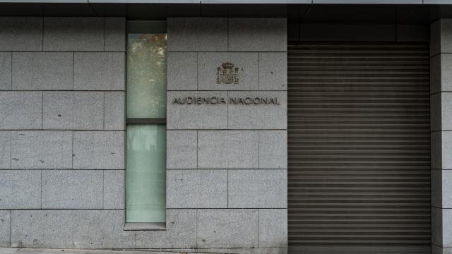 Exterior de la Audiencia Nacional, en Madrid.