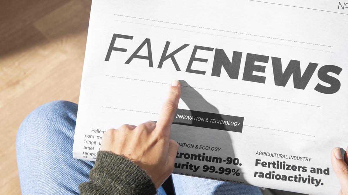 Una imagen que representa las noticas falsas ('fake news' en inglés).