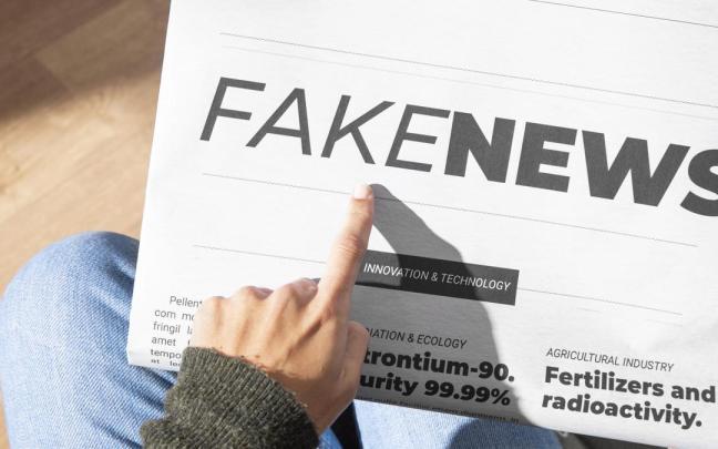 Una imagen que representa las noticas falsas ('fake news' en inglés).