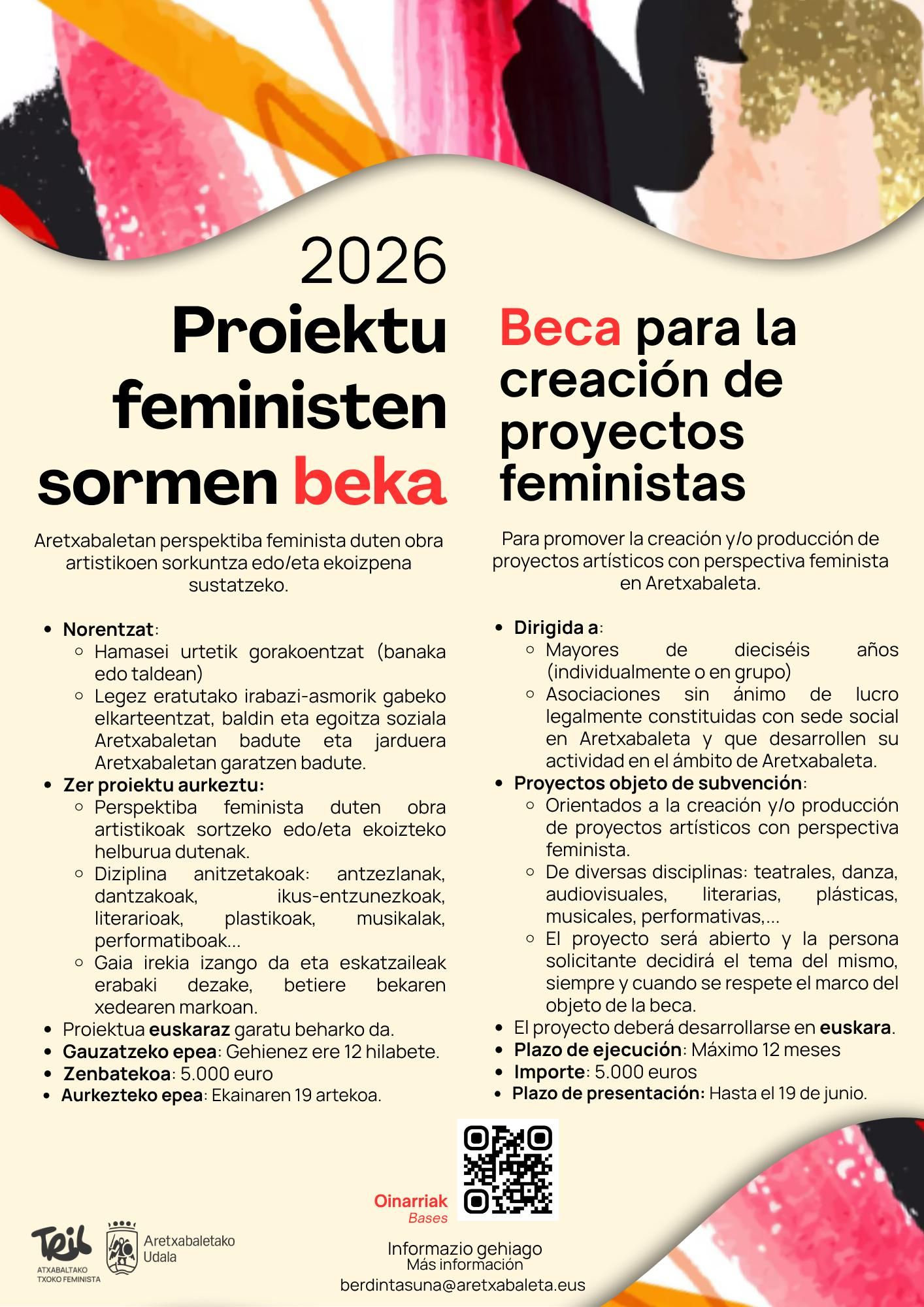 Resumen de las bases de la beca.