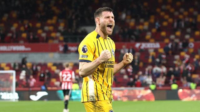El exfutbolista inglés James Milner, durante un partido de la pasada temporada en el Brighton.
