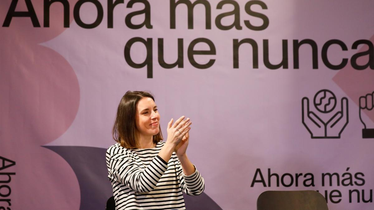 La exministra de Igualdad Irene Montero.