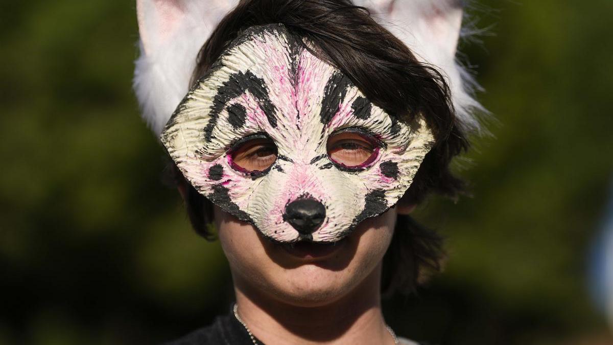 Fin -nombre ficticio-, un joven de 17 años de Sant Feliu de Llobregat, que se identifica con un lobo gris albino.