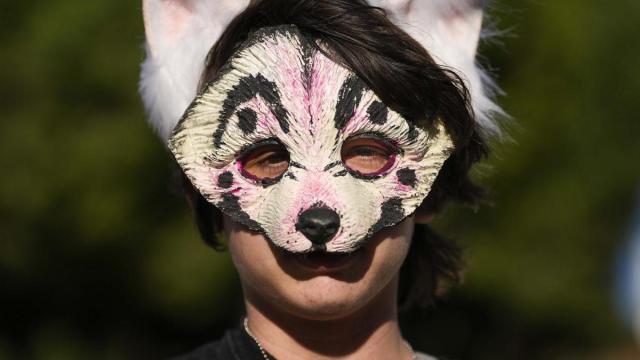 Fin -nombre ficticio-, un joven de 17 años de Sant Feliu de Llobregat, que se identifica con un lobo gris albino.