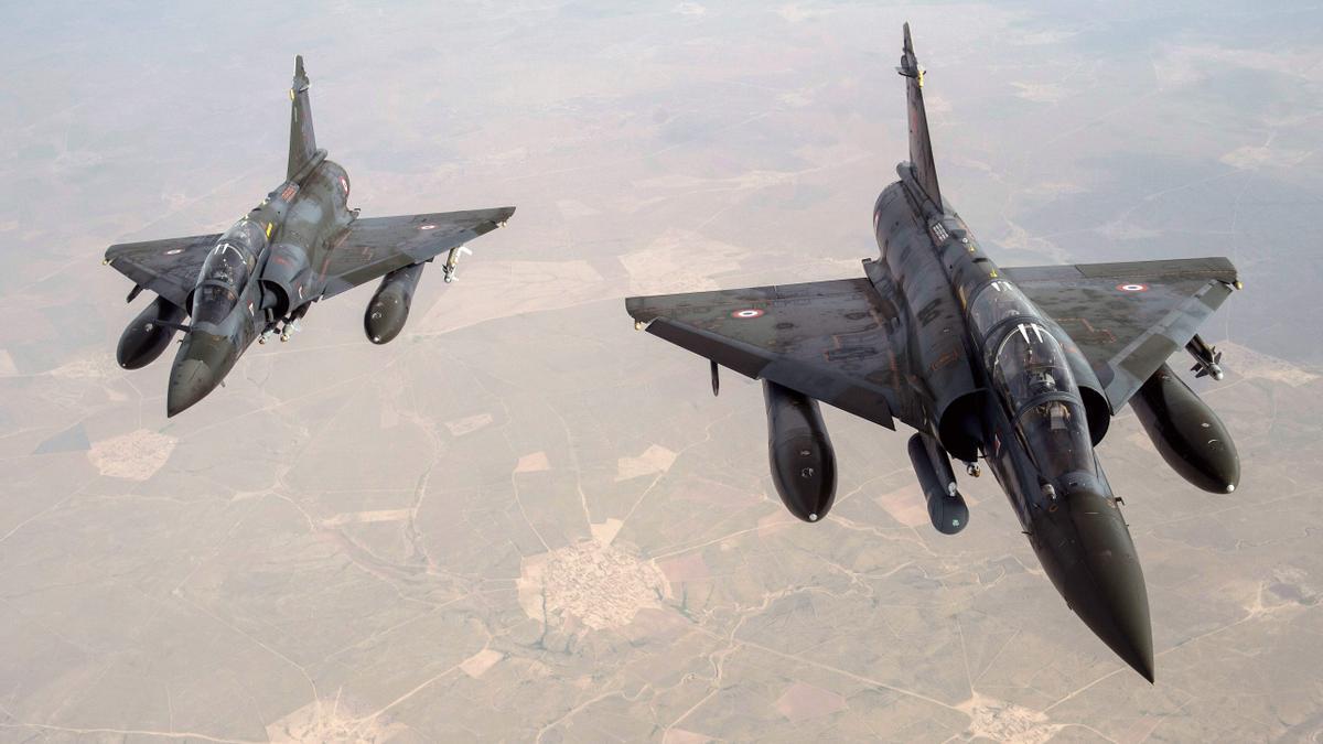 Dos aviones cazas.